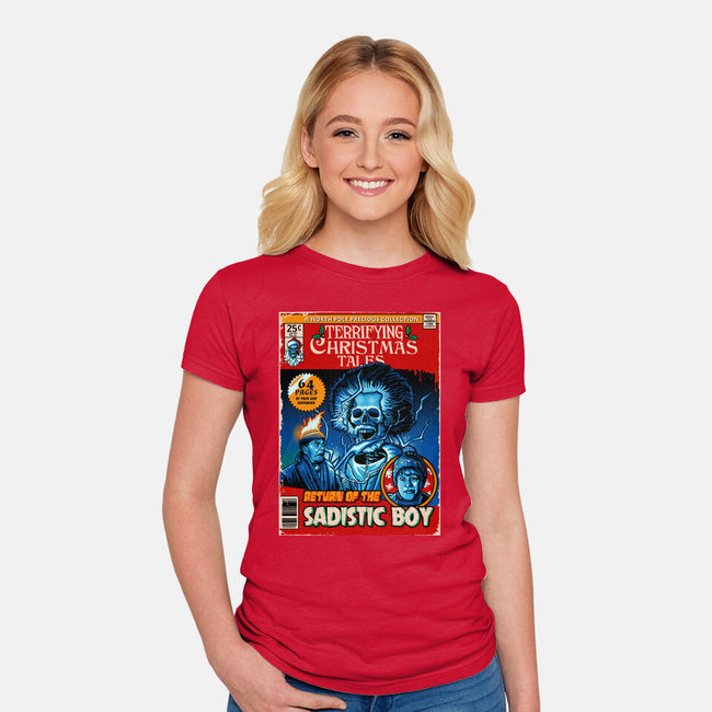 Terrifying Christmas Tales-Womens-Fitted-Tee-daobiwan