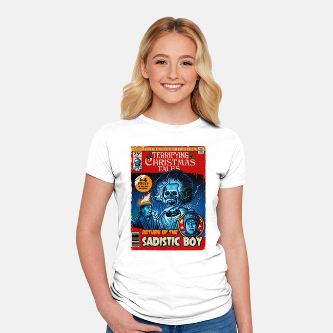 Terrifying Christmas Tales-Womens-Fitted-Tee-daobiwan