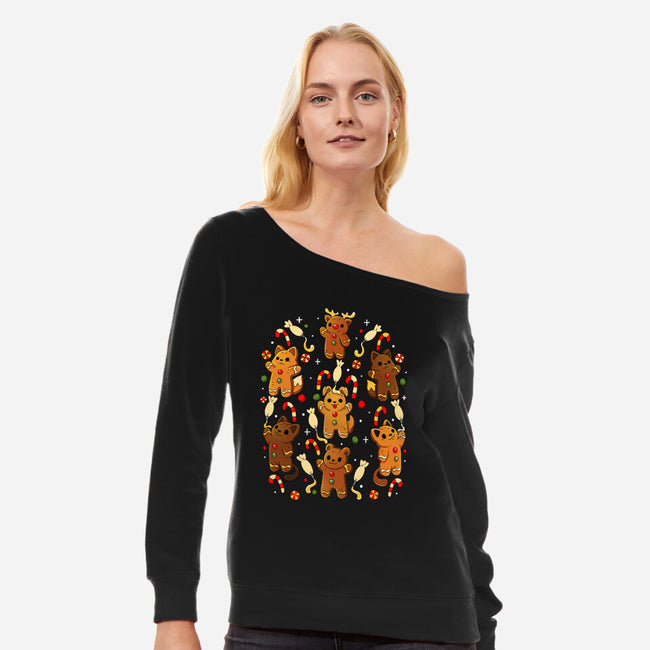 Ginger Animals-Womens-Off Shoulder-Sweatshirt-Vallina84