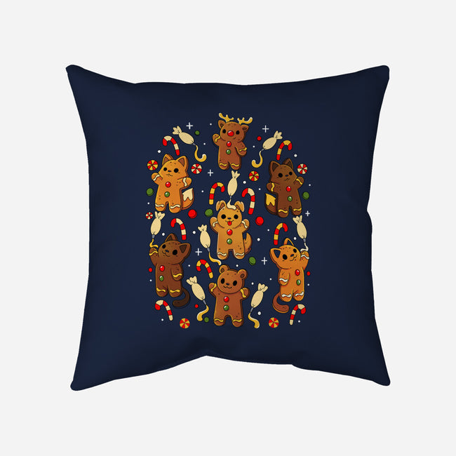 Ginger Animals-None-Removable Cover-Throw Pillow-Vallina84