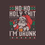 Ho Ho Holy Shit I'm Drunk-Womens-Basic-Tee-eduely