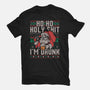 Ho Ho Holy Shit I'm Drunk-Womens-Basic-Tee-eduely