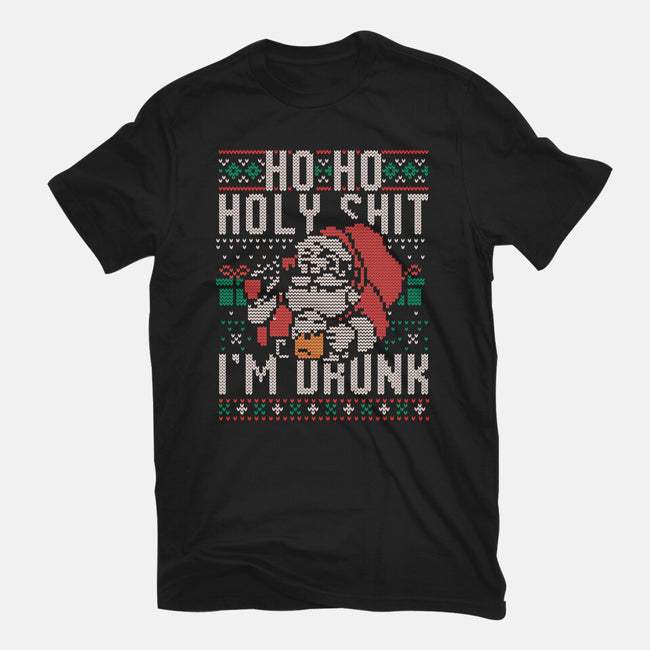 Ho Ho Holy Shit I'm Drunk-Youth-Basic-Tee-eduely