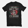 Ho Ho Holy Shit I'm Drunk-Womens-Fitted-Tee-eduely