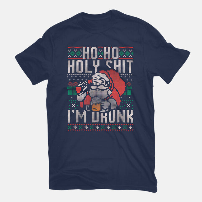 Ho Ho Holy Shit I'm Drunk-Unisex-Basic-Tee-eduely