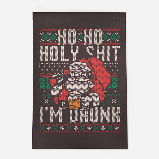 Ho Ho Holy Shit I'm Drunk-None-Outdoor-Rug-eduely