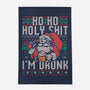 Ho Ho Holy Shit I'm Drunk-None-Outdoor-Rug-eduely