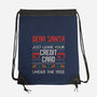 Just Leave Your Credit Card-None-Drawstring-Bag-eduely