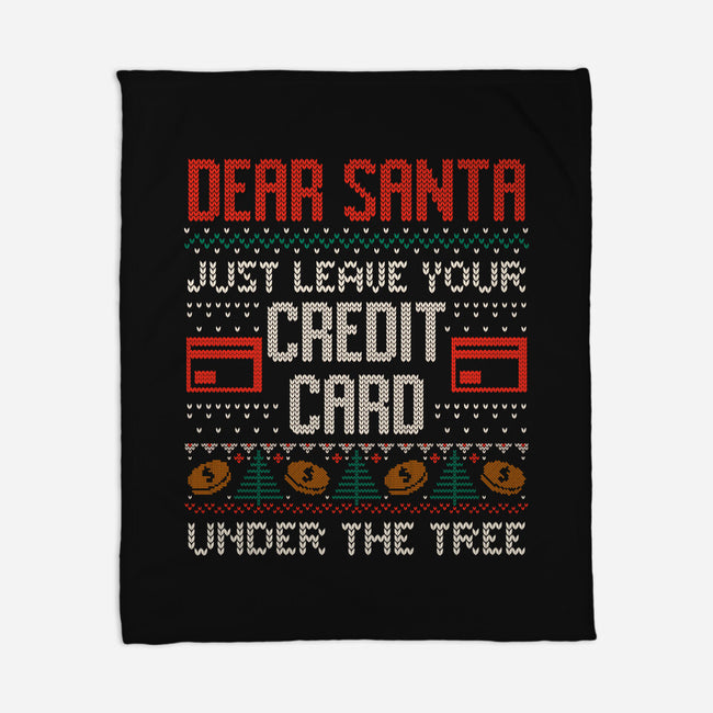 Just Leave Your Credit Card-None-Fleece-Blanket-eduely