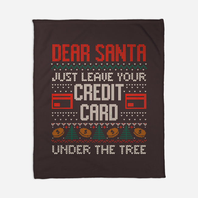 Just Leave Your Credit Card-None-Fleece-Blanket-eduely