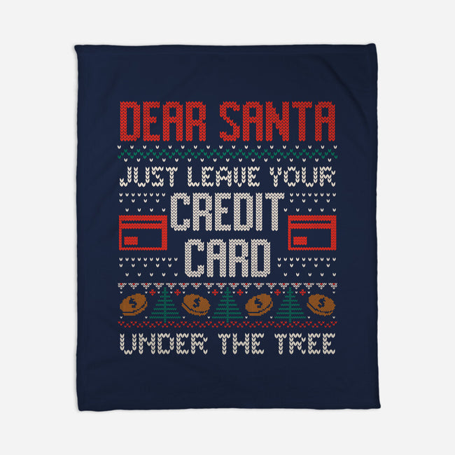 Just Leave Your Credit Card-None-Fleece-Blanket-eduely