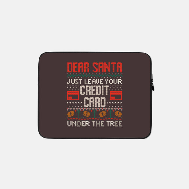 Just Leave Your Credit Card-None-Zippered-Laptop Sleeve-eduely
