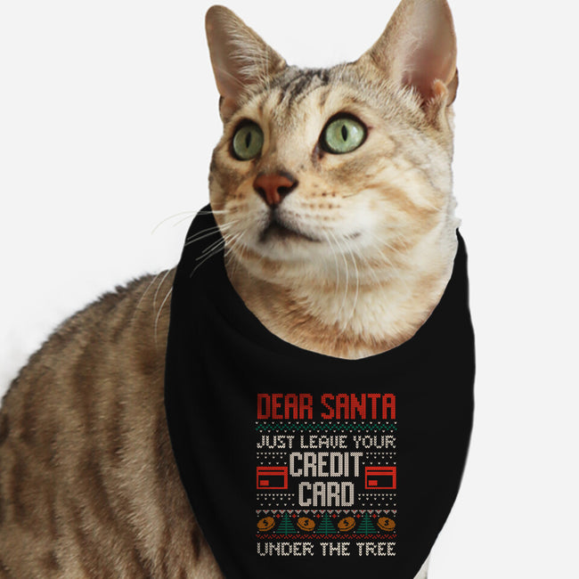 Just Leave Your Credit Card-Cat-Bandana-Pet Collar-eduely