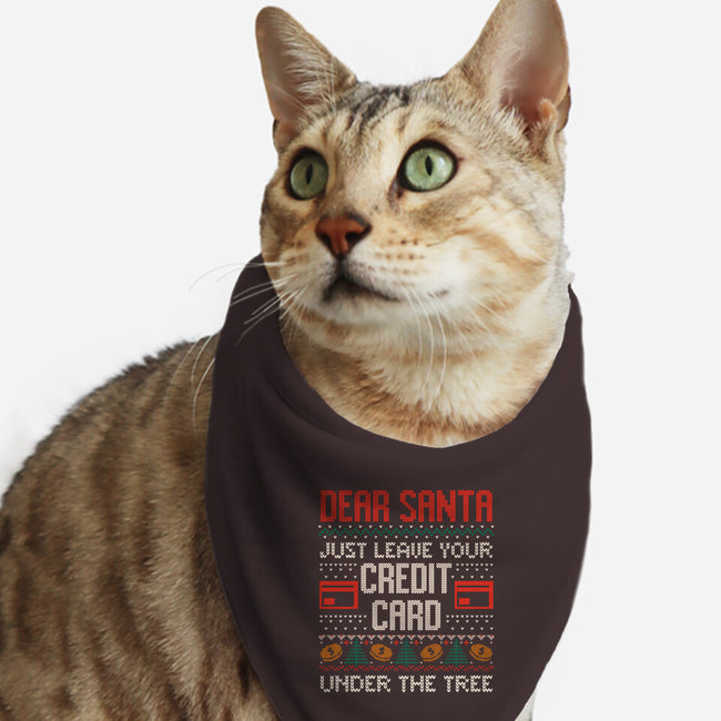 Just Leave Your Credit Card-Cat-Bandana-Pet Collar-eduely