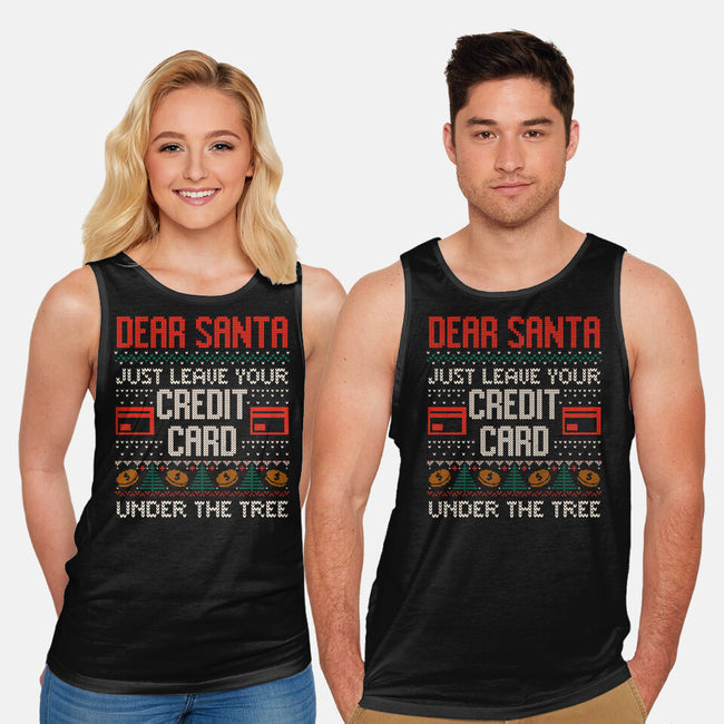 Just Leave Your Credit Card-Unisex-Basic-Tank-eduely