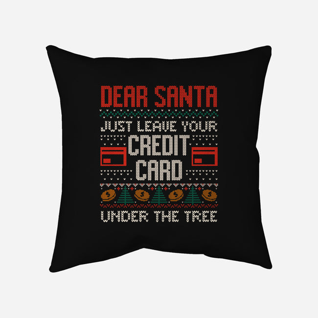 Just Leave Your Credit Card-None-Non-Removable Cover w Insert-Throw Pillow-eduely