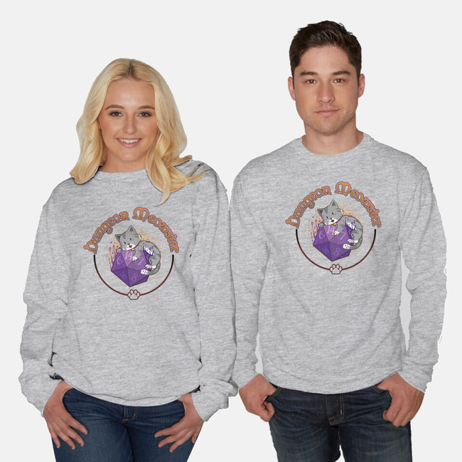 Dungeon Meowster-Unisex-Crew Neck-Sweatshirt-Kladenko