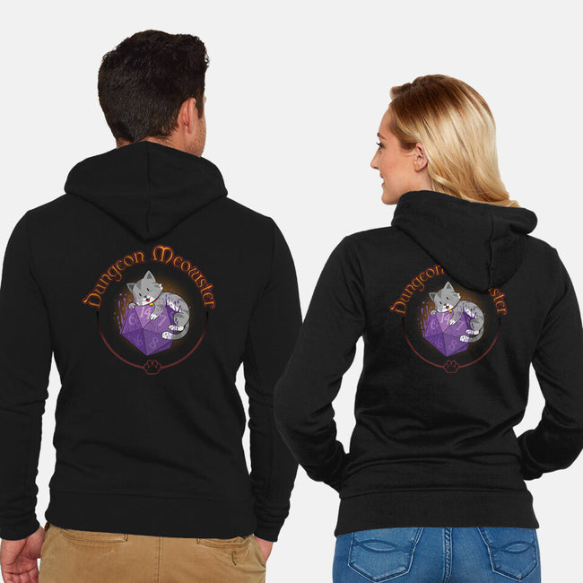 Dungeon Meowster-Unisex-Zip-Up-Sweatshirt-Kladenko