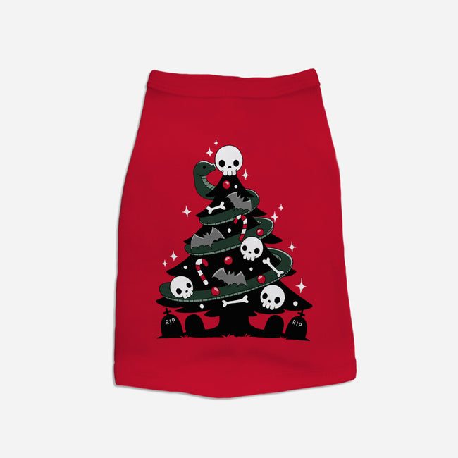 Creepy Christmas Tree-Dog-Basic-Pet Tank-Vallina84