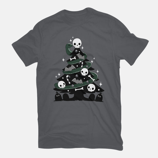 Creepy Christmas Tree-Unisex-Basic-Tee-Vallina84