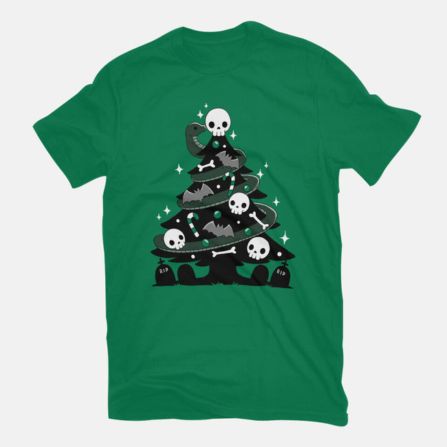 Creepy Christmas Tree-Unisex-Basic-Tee-Vallina84