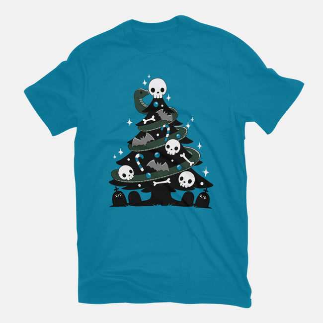 Creepy Christmas Tree-Womens-Basic-Tee-Vallina84