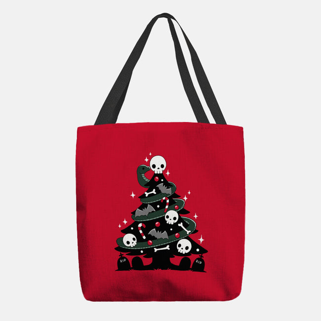 Creepy Christmas Tree-None-Basic Tote-Bag-Vallina84