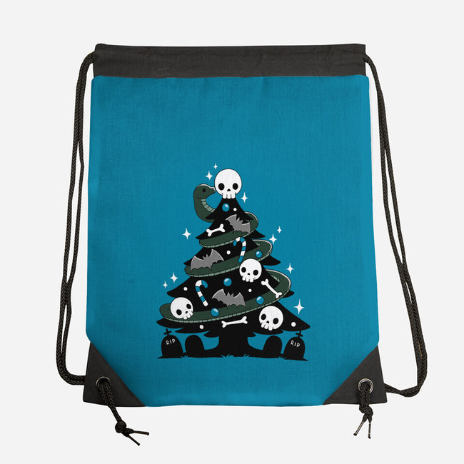 Creepy Christmas Tree-None-Drawstring-Bag-Vallina84