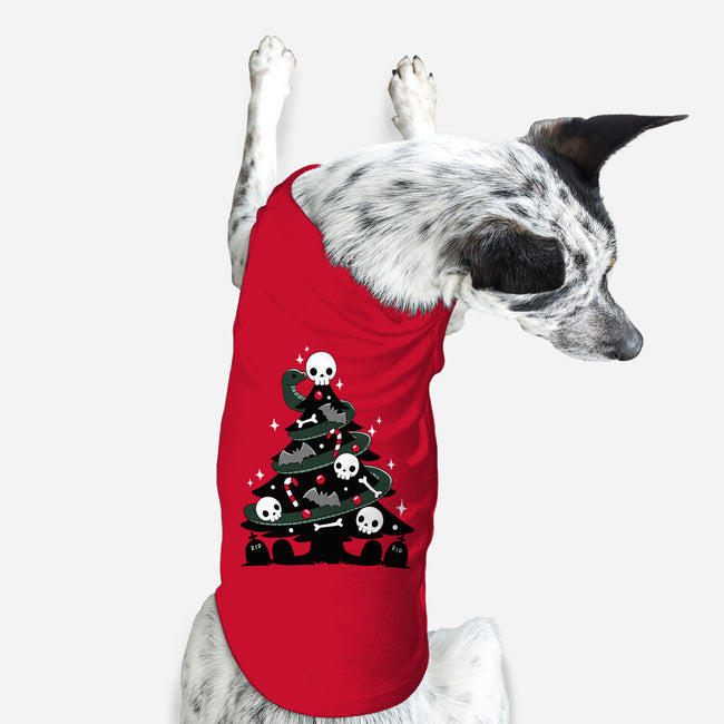 Creepy Christmas Tree-Dog-Basic-Pet Tank-Vallina84