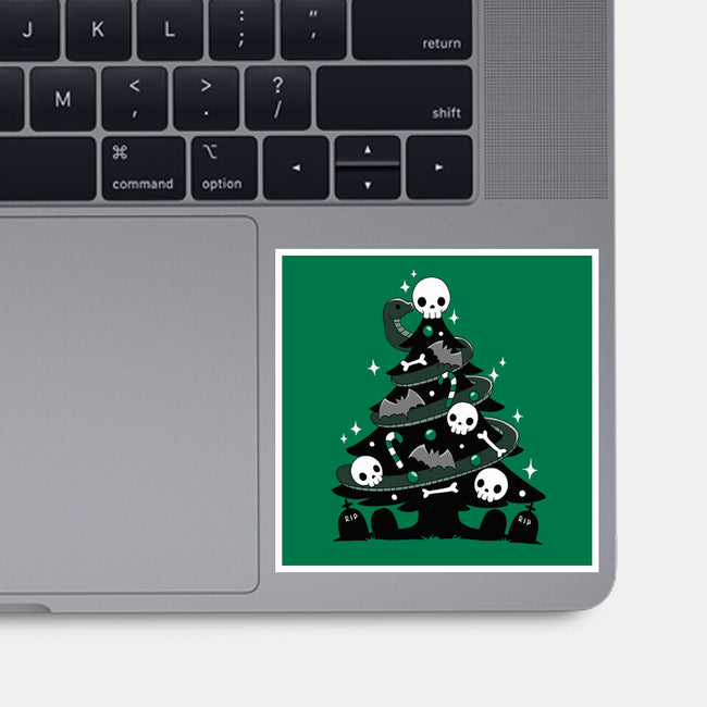 Creepy Christmas Tree-None-Glossy-Sticker-Vallina84