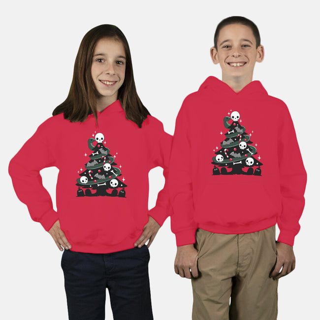 Creepy Christmas Tree-Youth-Pullover-Sweatshirt-Vallina84