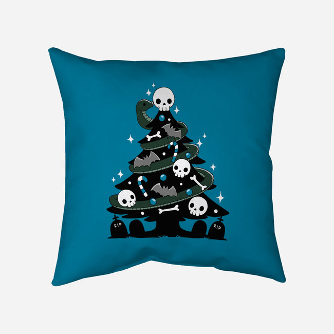 Creepy Christmas Tree-None-Removable Cover-Throw Pillow-Vallina84