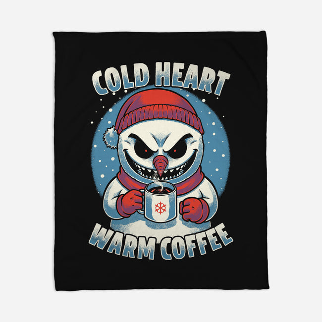Snowman Evil Coffee-None-Fleece-Blanket-Studio Mootant