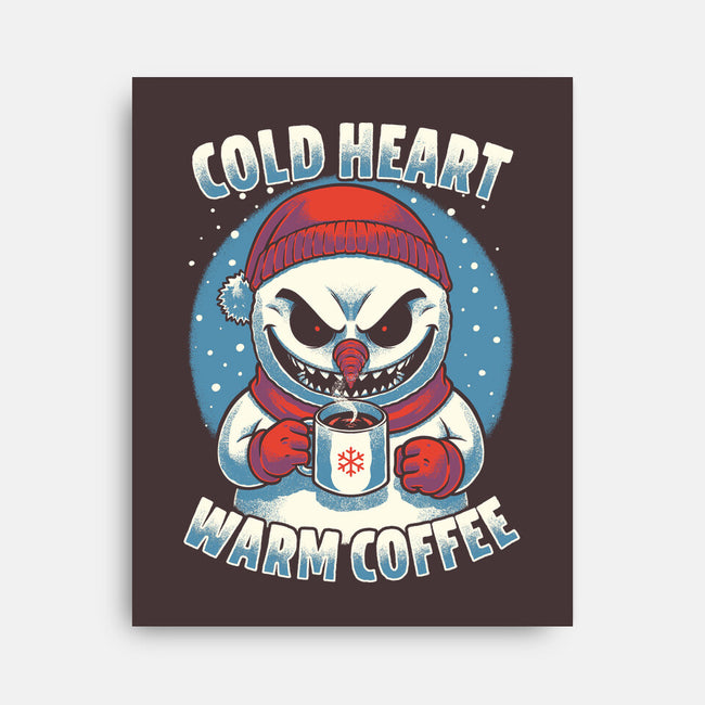 Snowman Evil Coffee-None-Stretched-Canvas-Studio Mootant