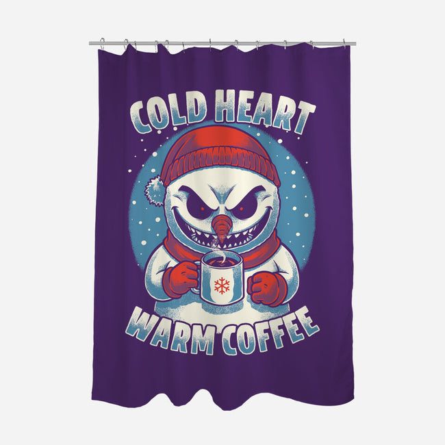 Snowman Evil Coffee-None-Polyester-Shower Curtain-Studio Mootant