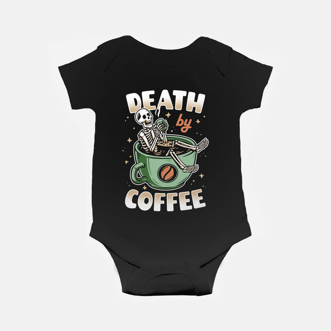Death By Coffee-Baby-Basic-Onesie-Olipop