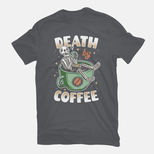 Death By Coffee-Mens-Heavyweight-Tee-Olipop