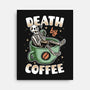 Death By Coffee-None-Stretched-Canvas-Olipop