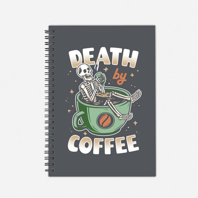 Death By Coffee-None-Dot Grid-Notebook-Olipop