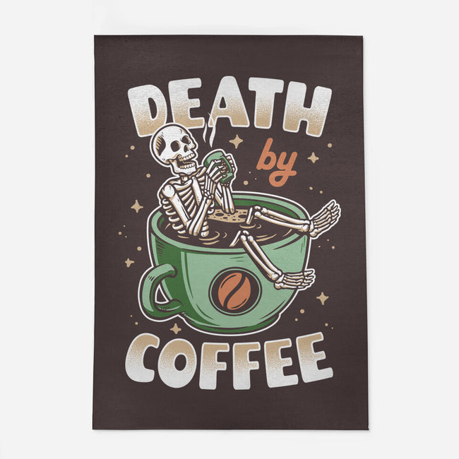 Death By Coffee-None-Outdoor-Rug-Olipop