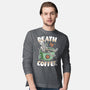 Death By Coffee-Mens-Long Sleeved-Tee-Olipop