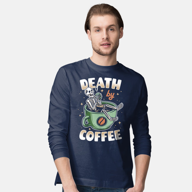 Death By Coffee-Mens-Long Sleeved-Tee-Olipop