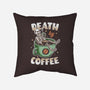 Death By Coffee-None-Removable Cover w Insert-Throw Pillow-Olipop