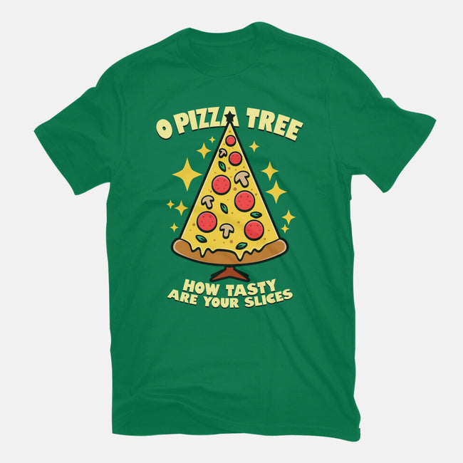 O Pizza Tree-Womens-Basic-Tee-Boggs Nicolas