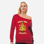 O Pizza Tree-Womens-Off Shoulder-Sweatshirt-Boggs Nicolas