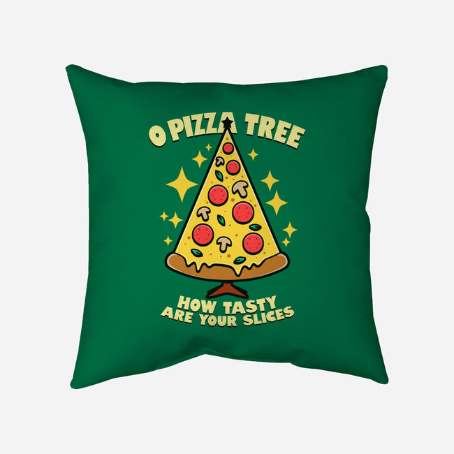 O Pizza Tree-None-Non-Removable Cover w Insert-Throw Pillow-Boggs Nicolas