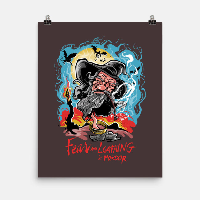 Fear And Loathing In Mordor-None-Matte-Poster-zascanauta