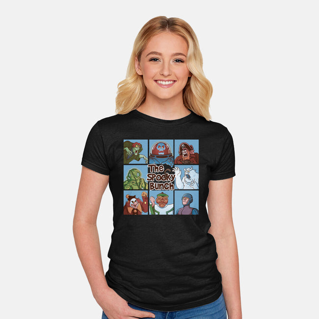 Spooky Bunch-Womens-Fitted-Tee-Skullpy