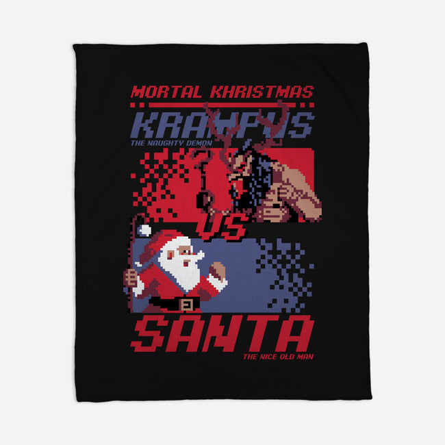 Christmas Fight-None-Fleece-Blanket-Studio Mootant
