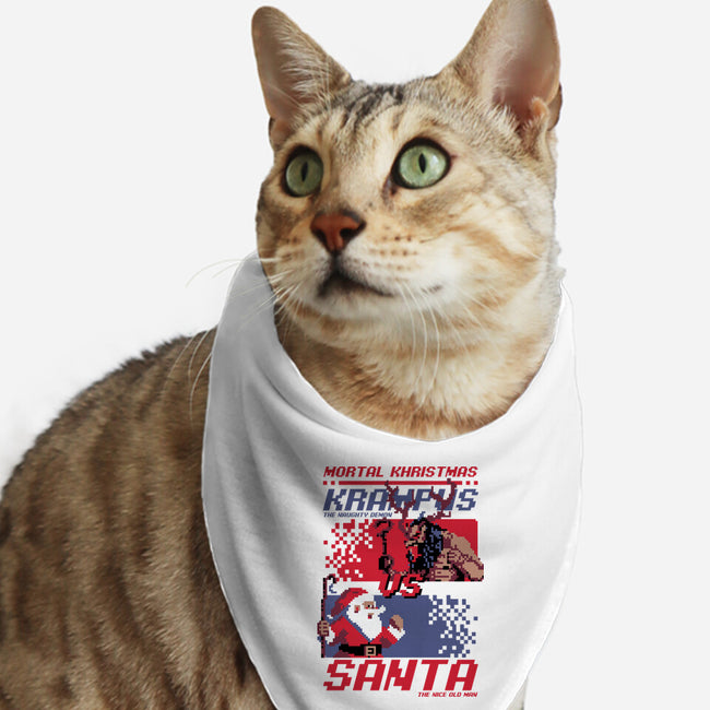 Christmas Fight-Cat-Bandana-Pet Collar-Studio Mootant